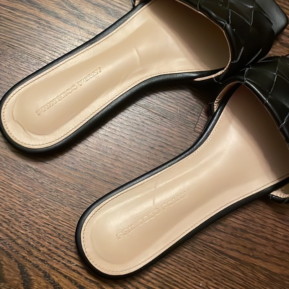 Princess Polly Sicily flats black, slides, size 9 - Picture 4 of 8